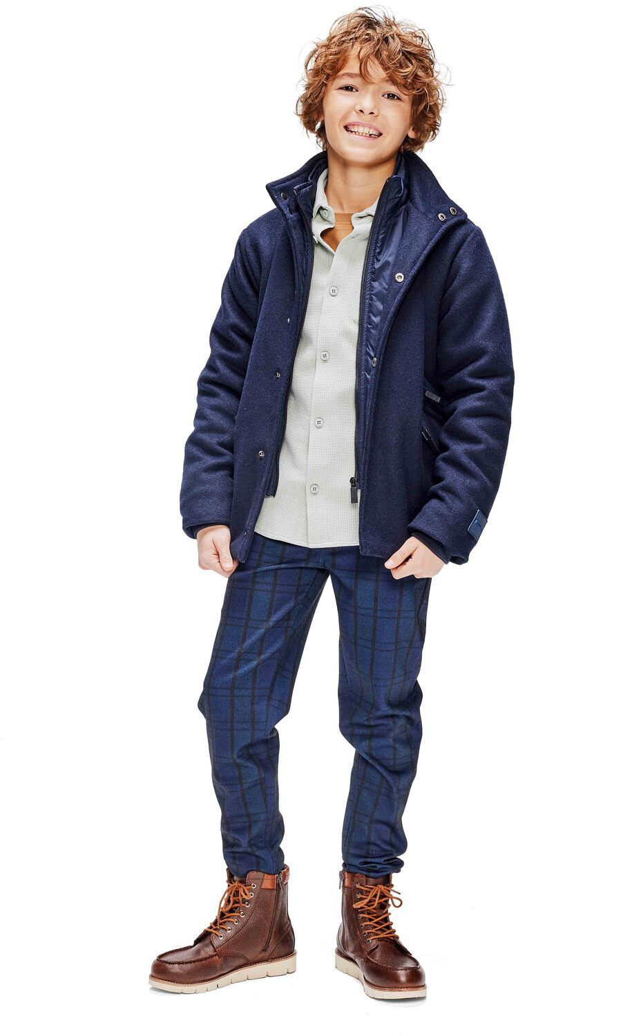 RETOUR Jongens Overhemden Gino Overshirt Groen