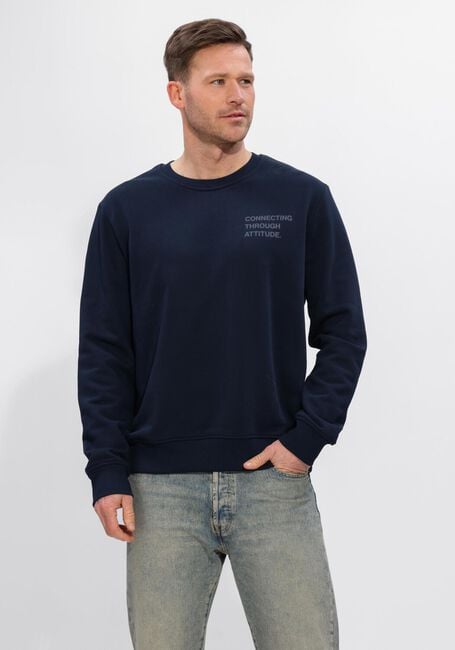 Donkerblauwe JC RAGS Sweater SWEATSHIRT DOUGLAS - large