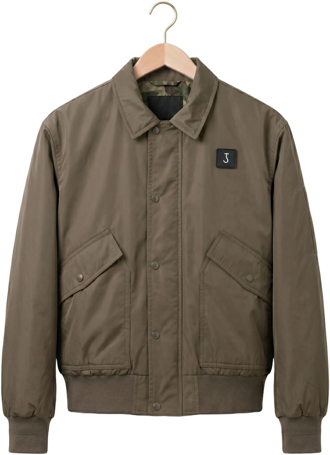 BUTCHER OF BLUE Heren Jassen Carlos Loose Flight Bomber Taupe