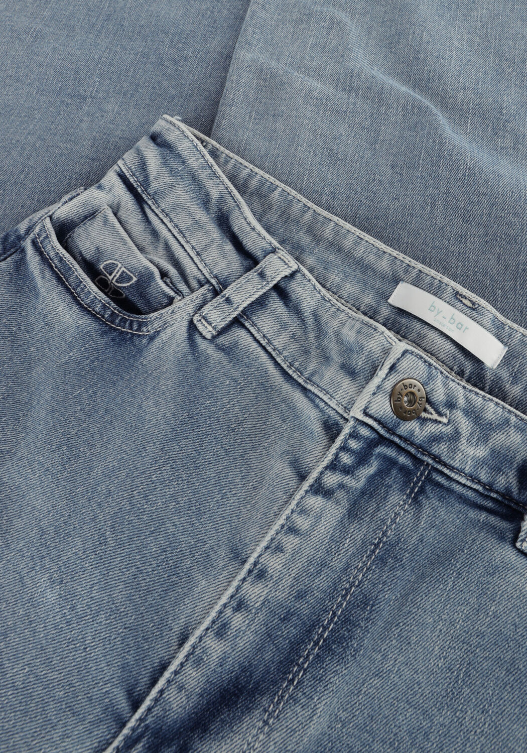Lichtblauwe BY-BAR Wide jeans LINA MJ PANT - large