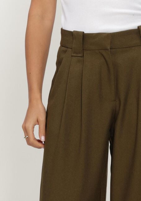 Groene Y.A.S. Wijde broek YASCOLERA MW ANKLE PANT S - large