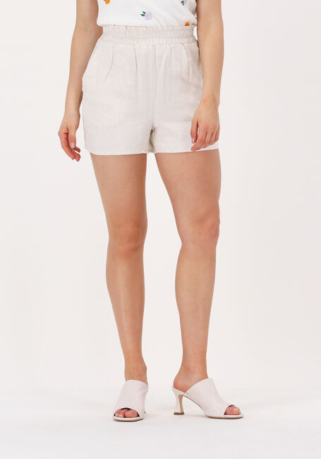 Beige Y.A.S. Korte broek YASVIGGI HW SHORTS - large