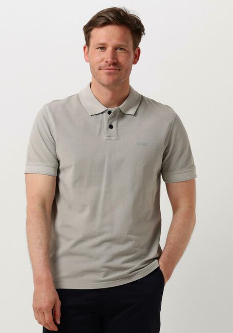 Grijze BOSS ORANGE Polo PRIME - large