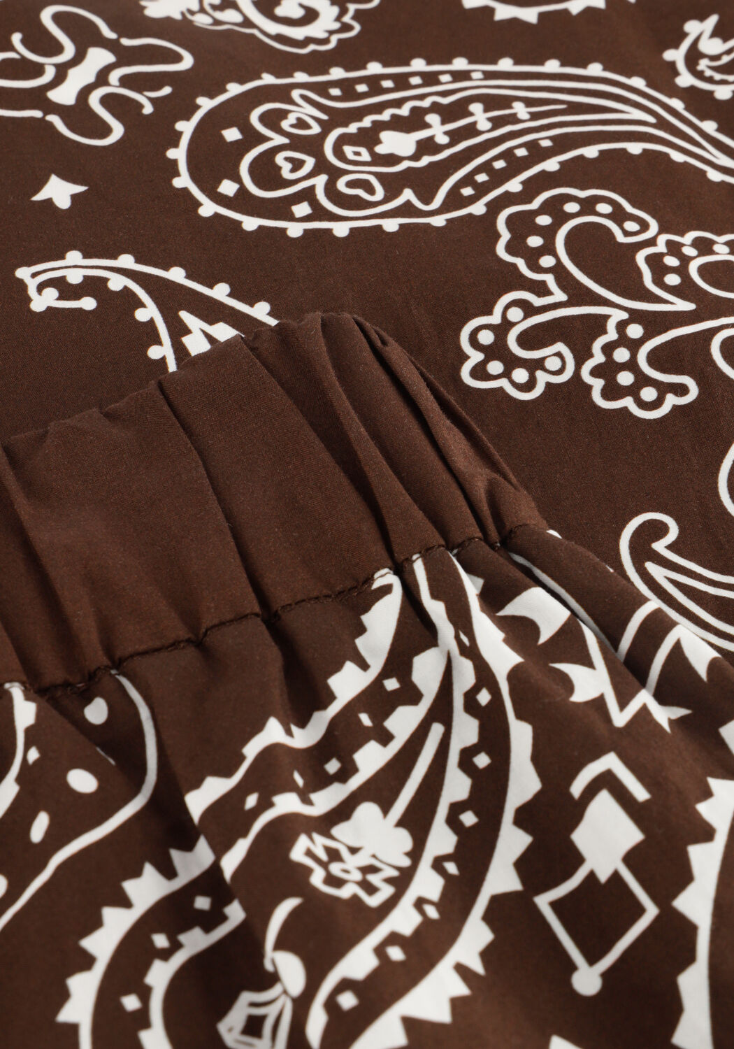 Bruine SUNCOO Wijde broek JESSY - large