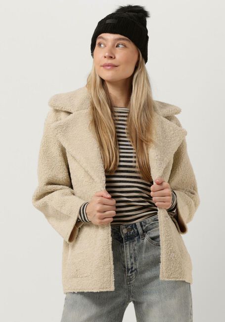Ecru KNIT-TED Teddy jas NICOLA JACKET - large