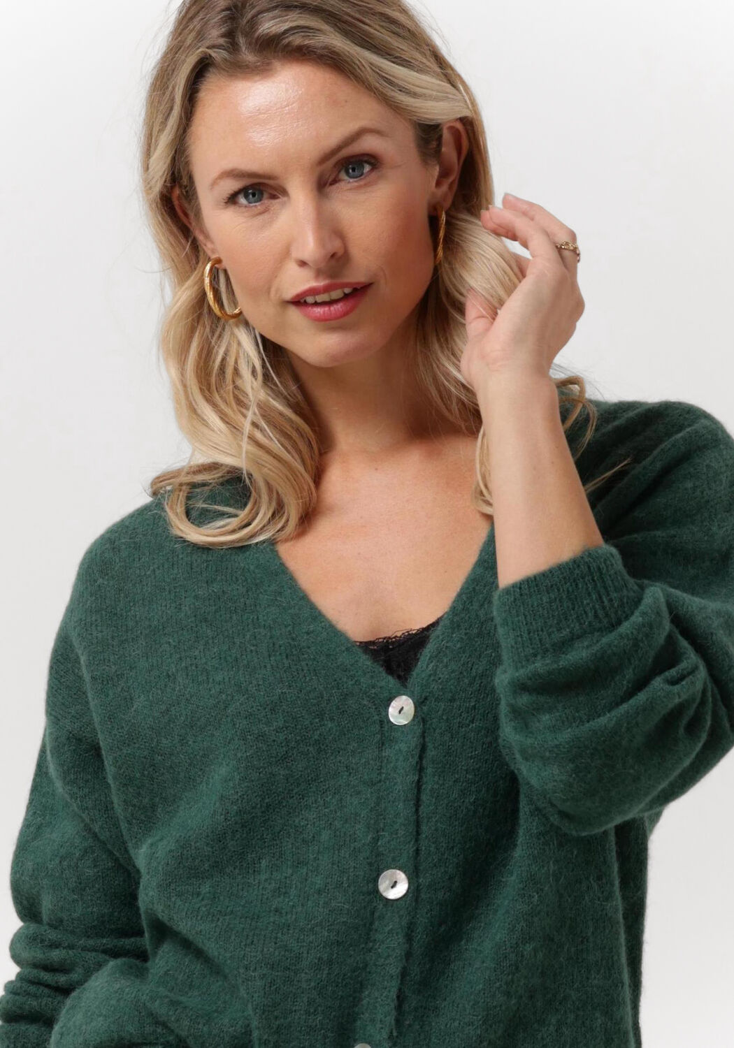 groene by bar vest liv cardigan