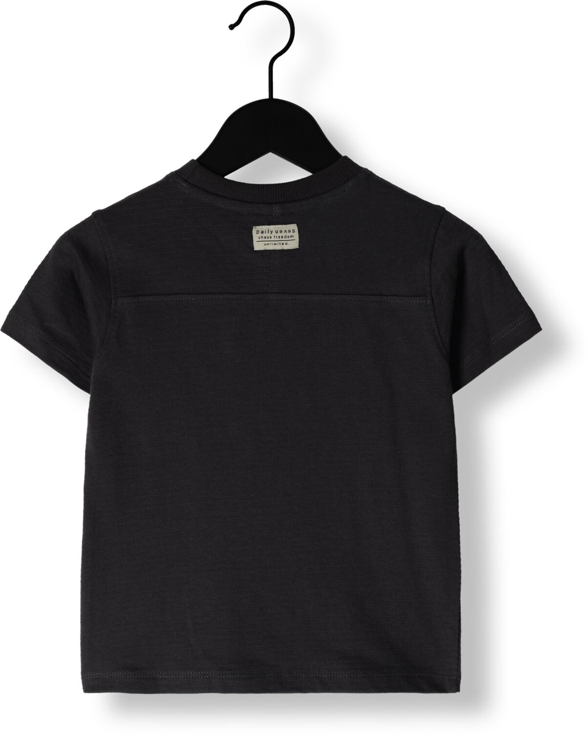 DAILY7 Jongens Polo's & T-shirts T-shirt Pocket Zwart