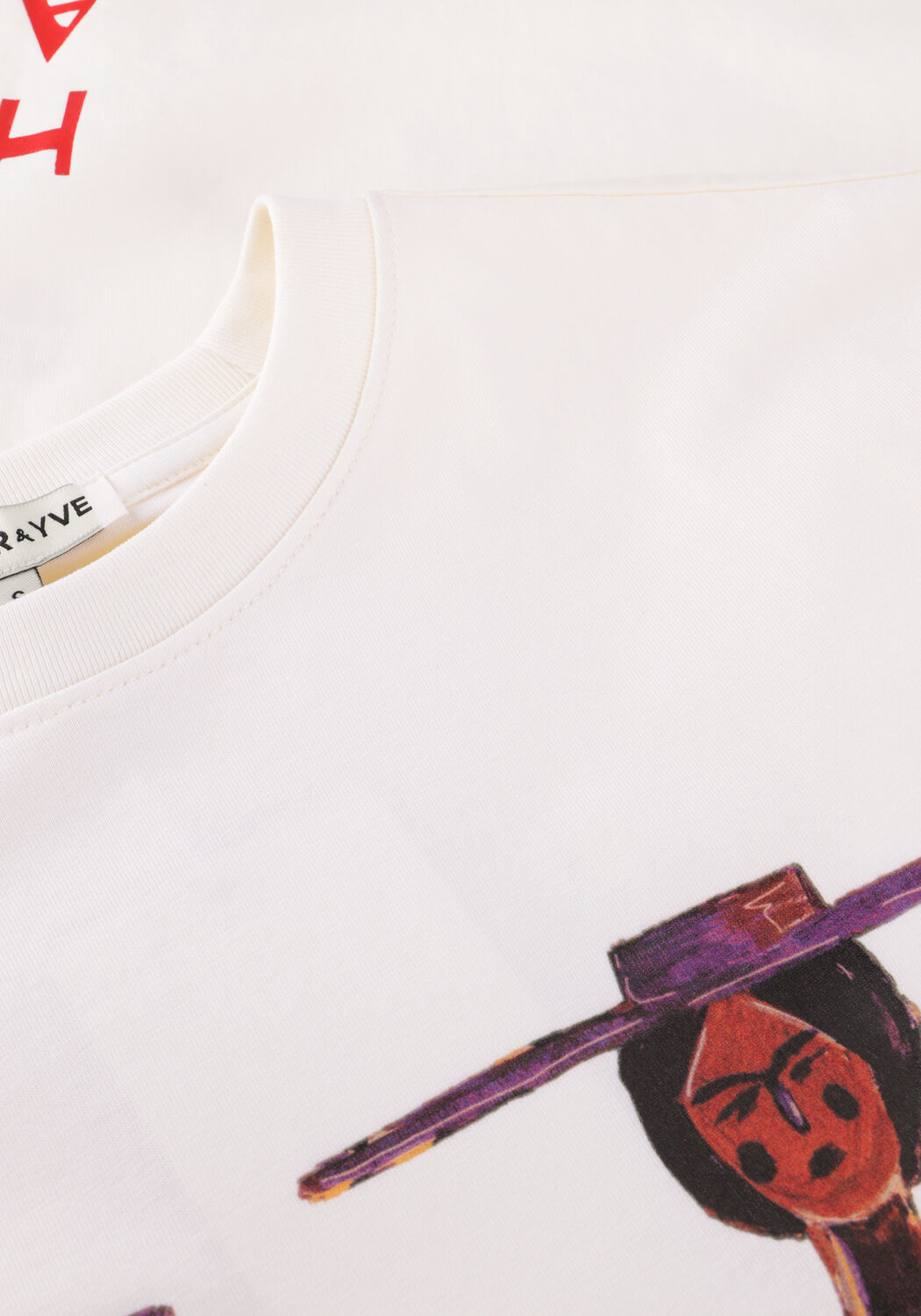 Ecru HARPER & YVE T-shirt BANDIDA-SS - large