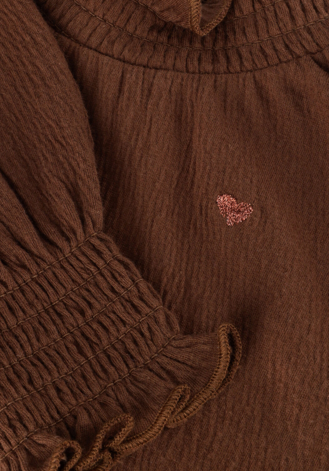 LOOXS Little Meisjes Blouses 2431-7413 Bruin