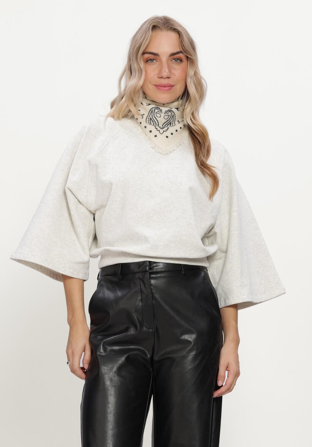Grijze RUBY TUESDAY Truien/vesten CIMEAU WIDE SLEEVE SWEAT - large