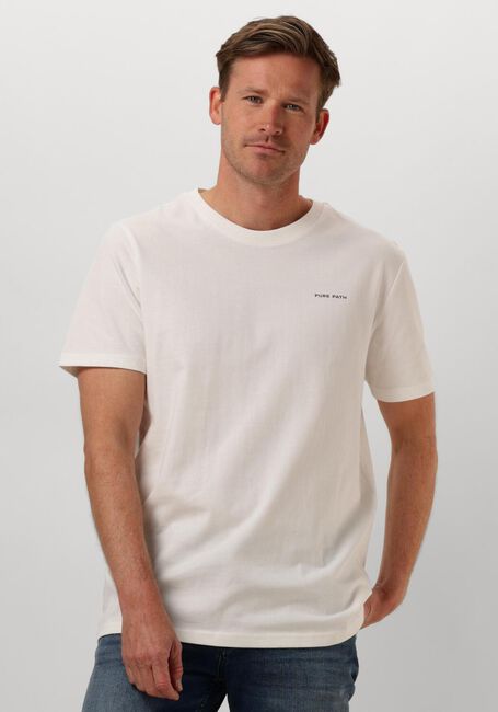 Gebroken wit PURE PATH T-shirt REGULAR FIT T-SHIRTS CREWNECK SS103 - large