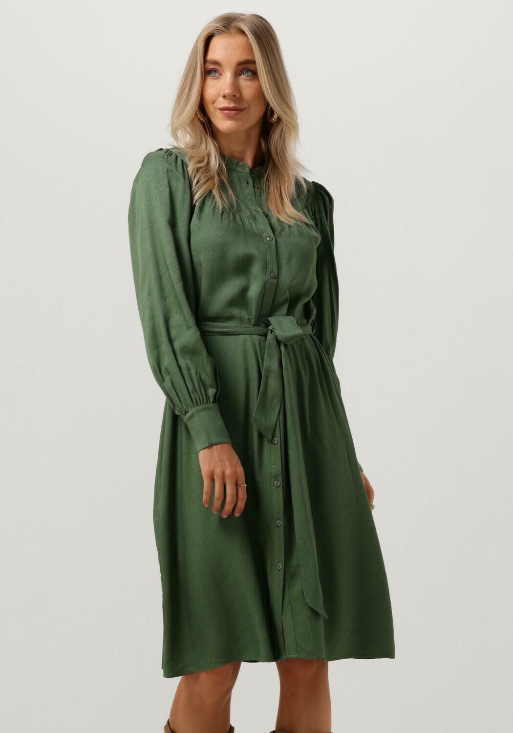 Donkergroene jurk sales