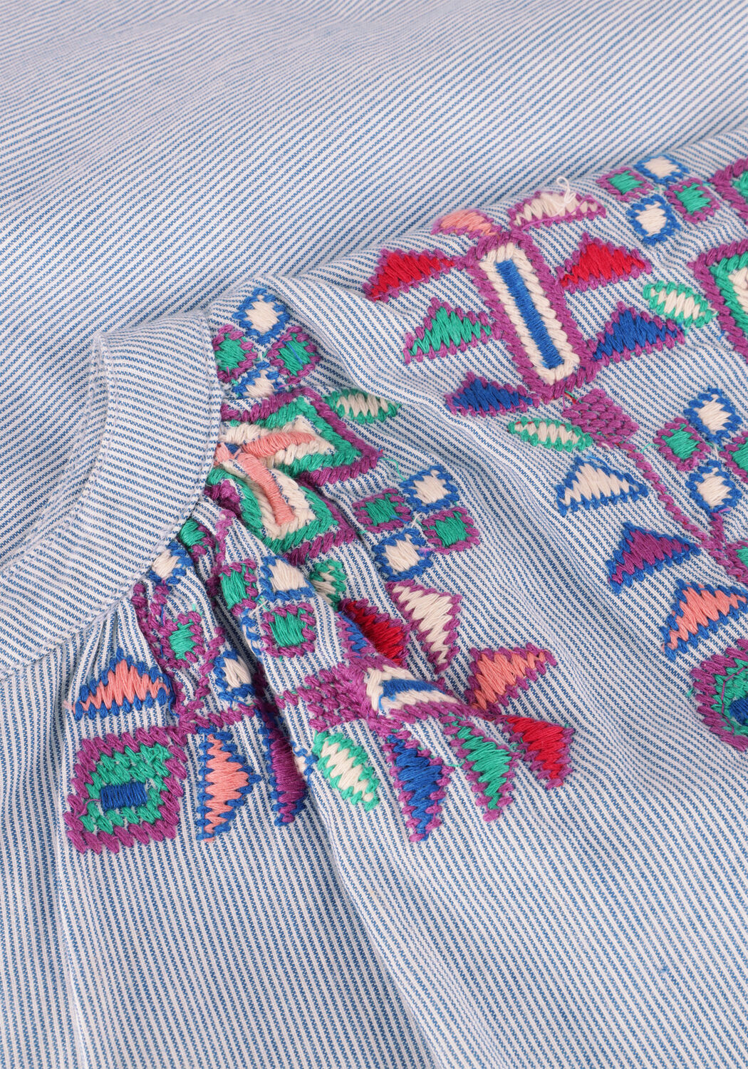 Blauwe BY-BAR Blouses AMIE EMBROIDERIE BLOUSE - large