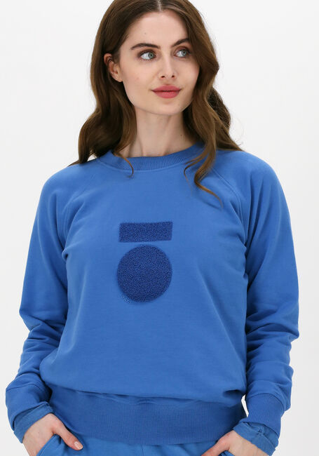 Blauwe 10DAYS Sweater SWEATER TERRY - large