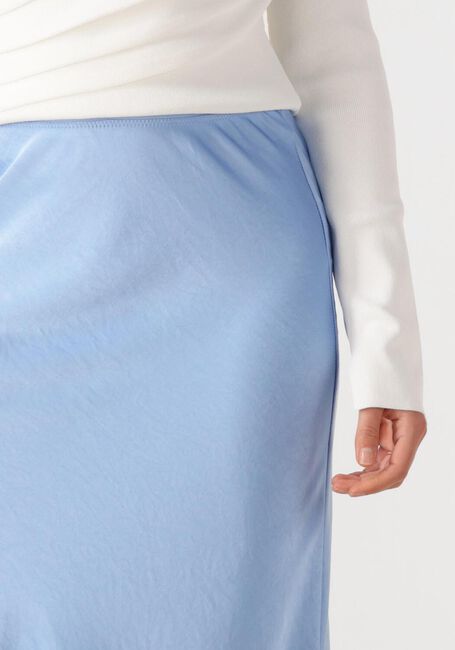 Lichtblauwe NEO NOIR Maxirok VICKY HEAVY SATEEN SKIRT - large