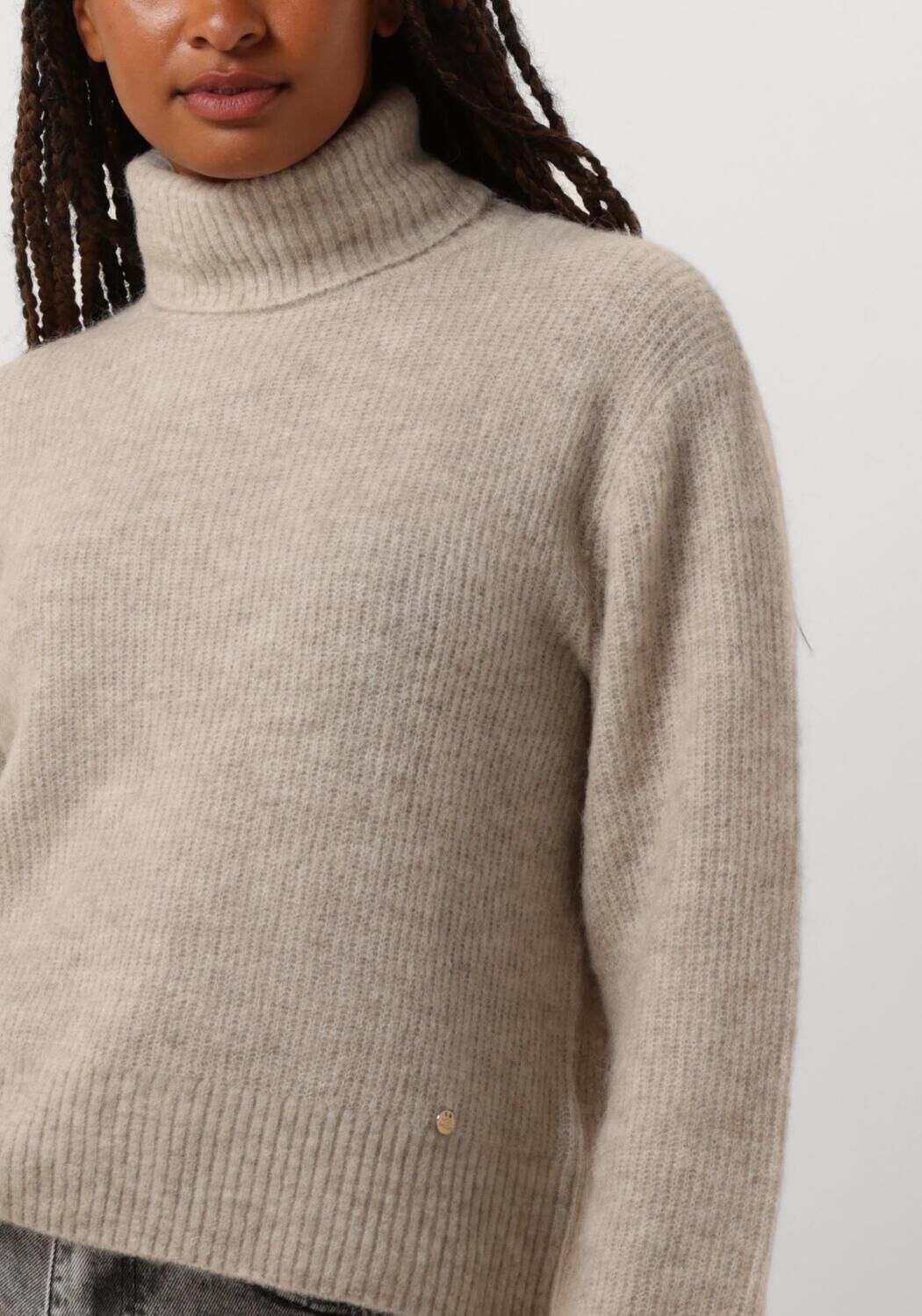 MOS MOSH Dames Truien & Vesten Aidy Thora Rollneck Knit Beige