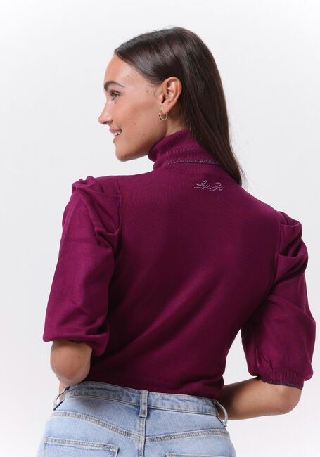 Paarse LIU JO Coltrui ECS MAGLIA CIUSA M/C GLAM - large