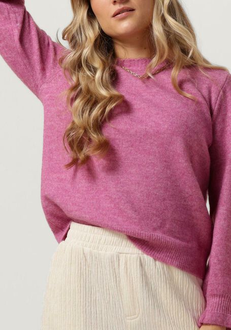 Roze Y.A.S. Trui YASBALIS LS O-NECK KNIT PULLOVER - large