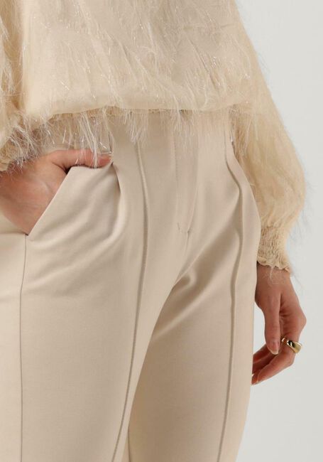 Witte SUMMUM Flared broek TROUSERS PUNTO MILANO - large