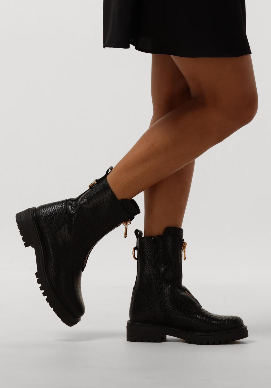Zwarte OMODA Enkelboots LPMONK 04 Omoda