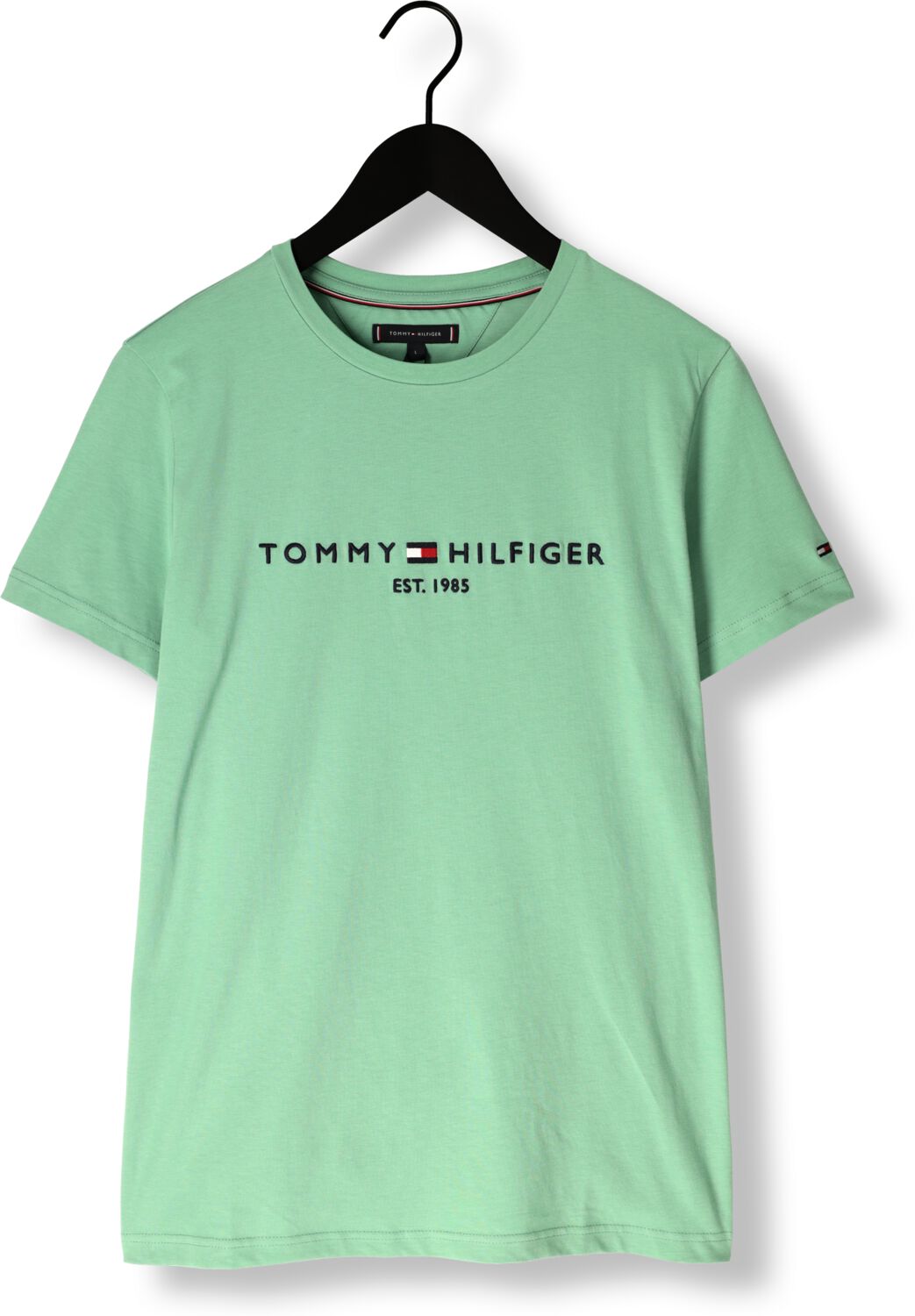 TOMMY HILFIGER Heren Polo's & T-shirts Tommy Logo Tee Groen