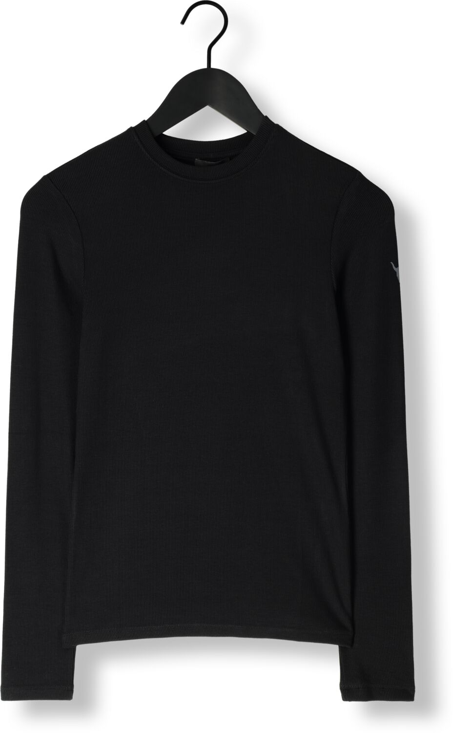 ALIX THE LABEL Dames Tops & T-shirts Ladies Knitted Rib Top Zwart