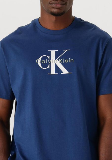 Blauwe CALVIN KLEIN T-shirt SS HERO MONOLOGO TEE 20S - large