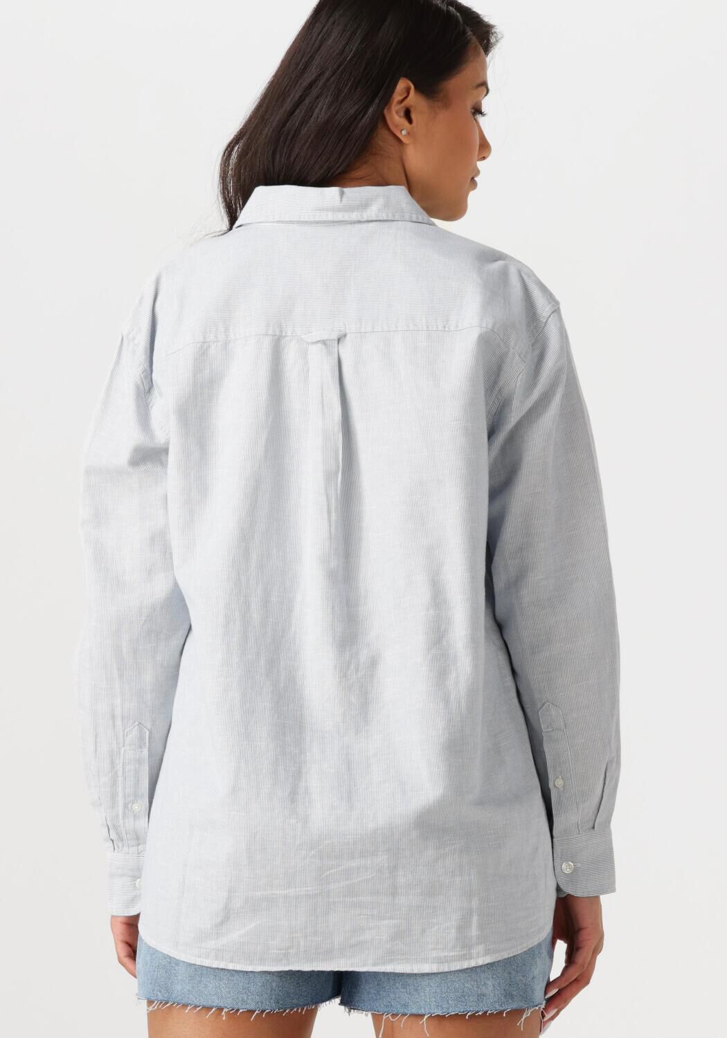 TOMMY JEANS Dames Blouses Tjw Rlx Linen Shirt Lichtblauw