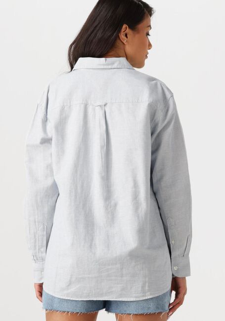 Lichtblauwe TOMMY JEANS Blouses TJW RLX LINEN SHIRT - large