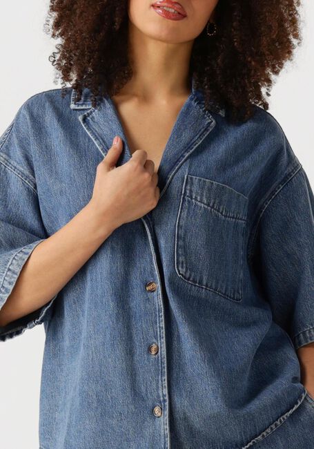 Blauwe EDITED Blouses PHELINE SHIRT - large