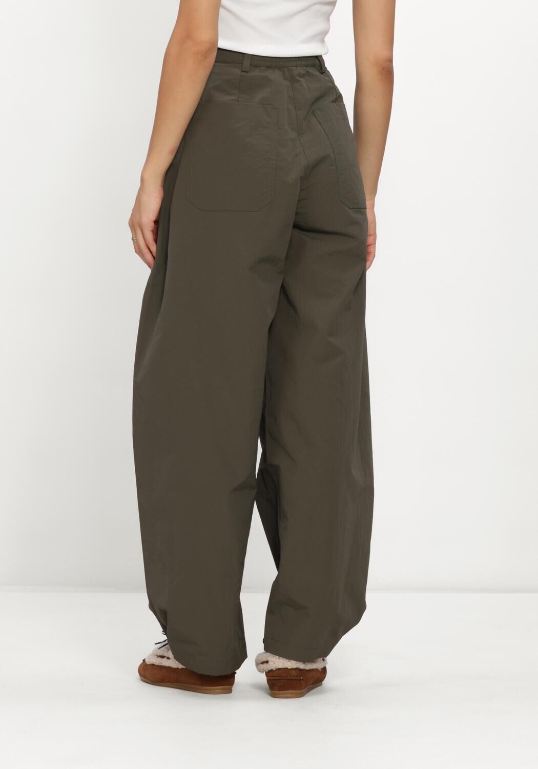 Donkergroene CATWALK JUNKIE Wijde broek BARREL SHAPED TROUSERS - large