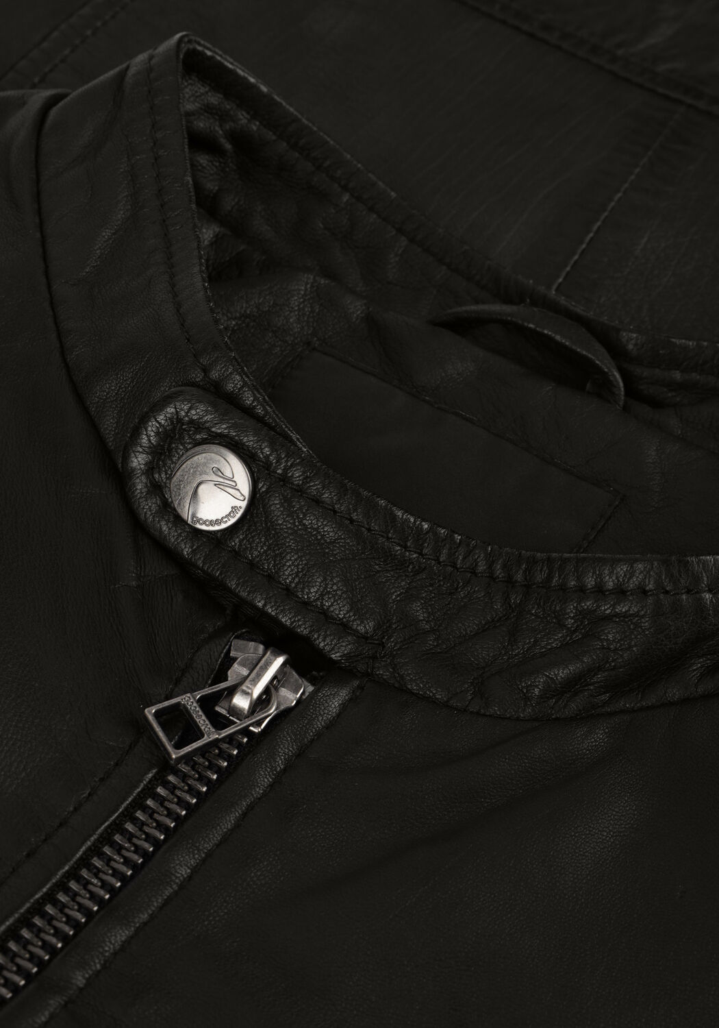 Zwarte GOOSECRAFT Leren jas GC GALLERY062 - large