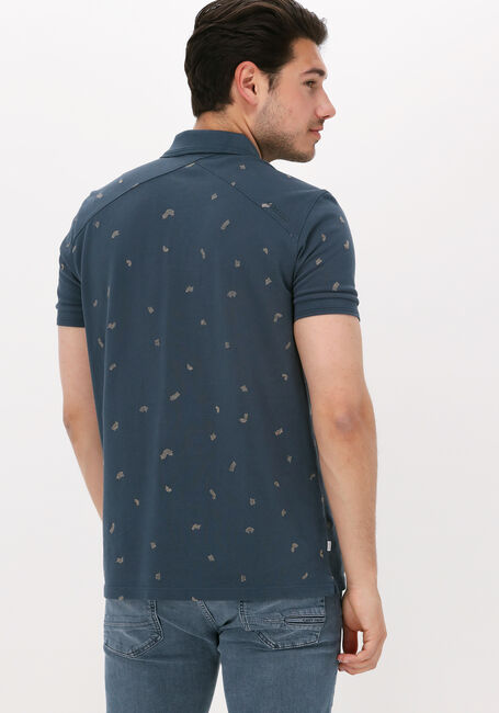 Donkerblauwe CAST IRON Polo SHORT SLEEVE POLO RELAXED FIT PIQUE JERSEY - large