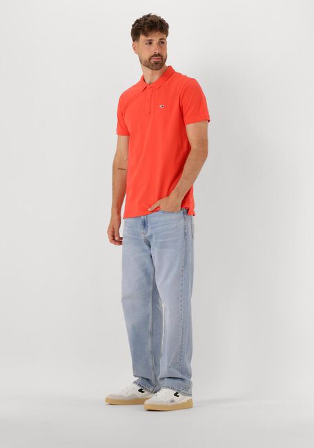 Oranje TOMMY JEANS Polo TJM SLIM PLANCKET POLO EXT - large