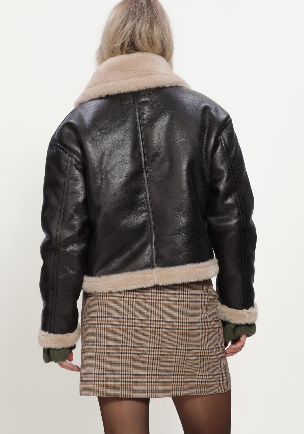 WITHBLACK Dames Jassen Wblpop Aviator Jacket Zwart