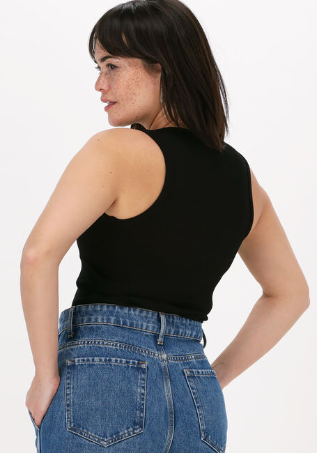 Zwarte VANILIA Top RIB FITTED TANK TOP - large