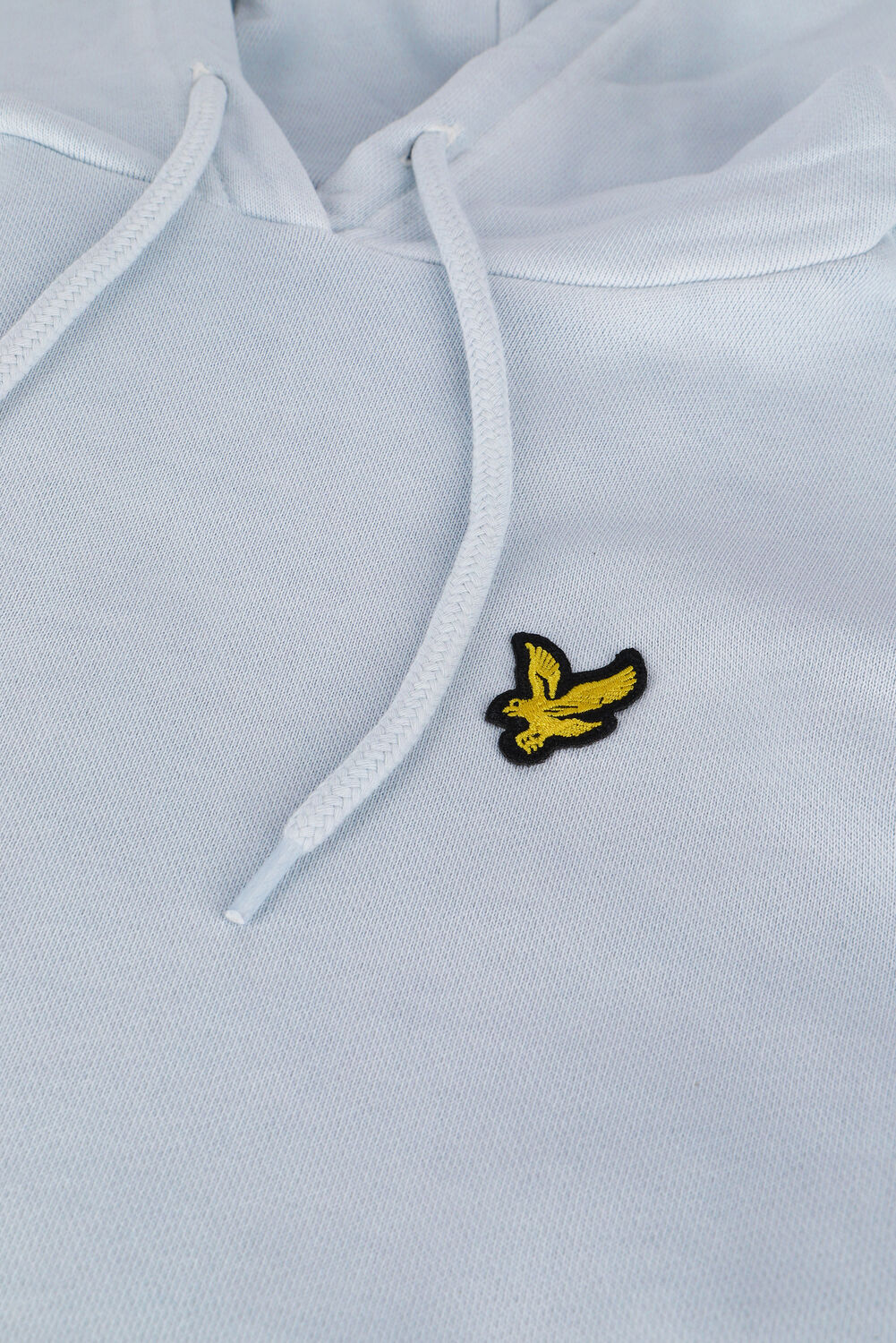 Lichtblauwe LYLE & SCOTT Sweater GARMENT DYE HOODIE - large