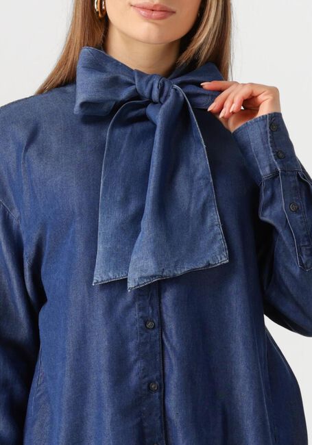Donkerblauwe SELECTED FEMME Blouses SLFJANNA LS RELAXED CHAMBRAY SHIRT - large