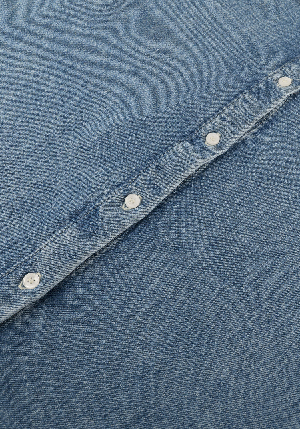 Blauwe CATWALK JUNKIE Blouses OPEN SHOULDER DENIM BLOUSE - large