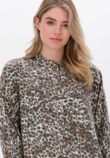 Leopard SOFIE SCHNOOR Mini jurk SHIRT #S222264 - large