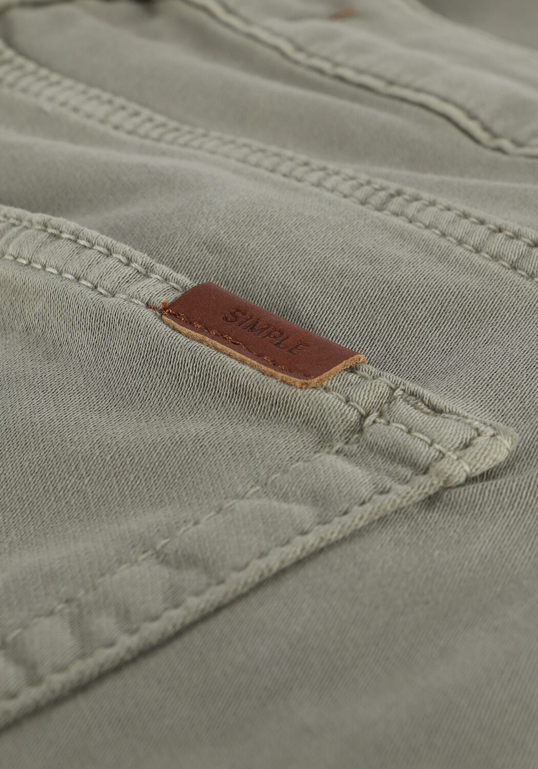 Groene SIMPLE Slim fit jeans APHRODITE - large