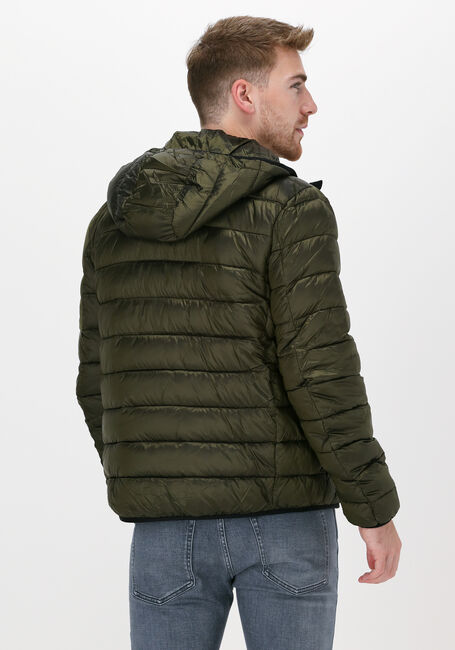 Donkergroene NATIONAL GEOGRAPHIC Gewatteerde jas HOODED JACKET - large