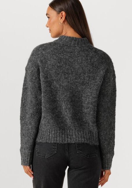 Donkergrijze NEO NOIR Trui TAURA FLUFFY KNIT CARDIGAN - large