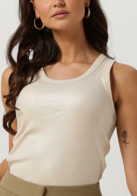 Gebroken wit SUMMUM Top RIB TANKTOP COTTON RIB - large