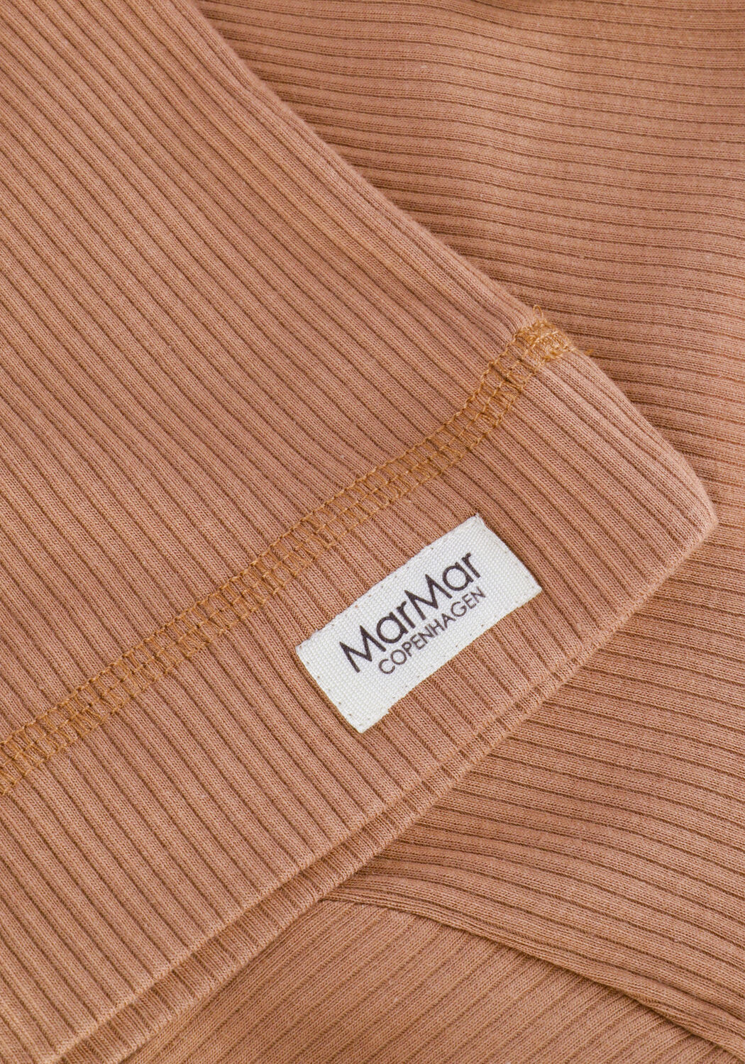 Bruine MARMAR COPENHAGEN Top PLAIN TEE LS - large