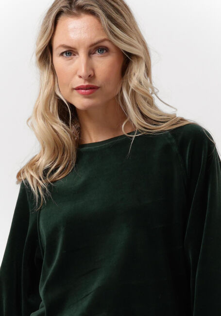 Groene BY-BAR Sweater FENNE VELVET SWEATER - large