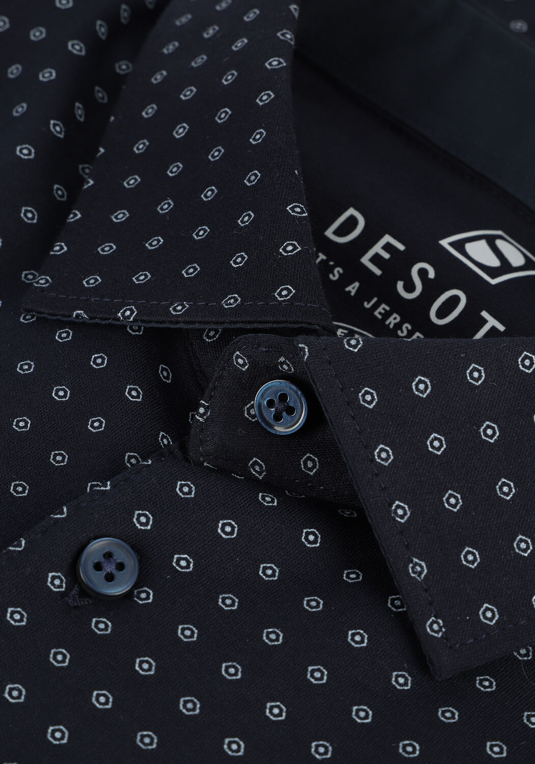 Donkerblauwe DESOTO Polo POLO KENT - large