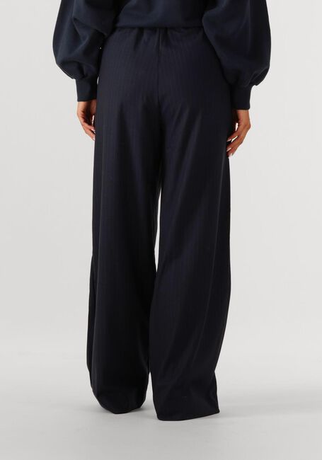 Donkerblauwe BY-BAR Wijde broek BENJI PINSTRIPE PANTS - large