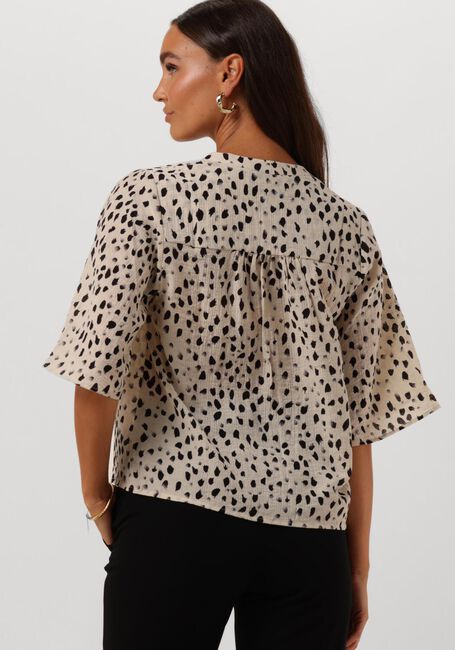 Beige MSCH COPENHAGEN Blouses MSCHANGELINA SHIRT AOP - large