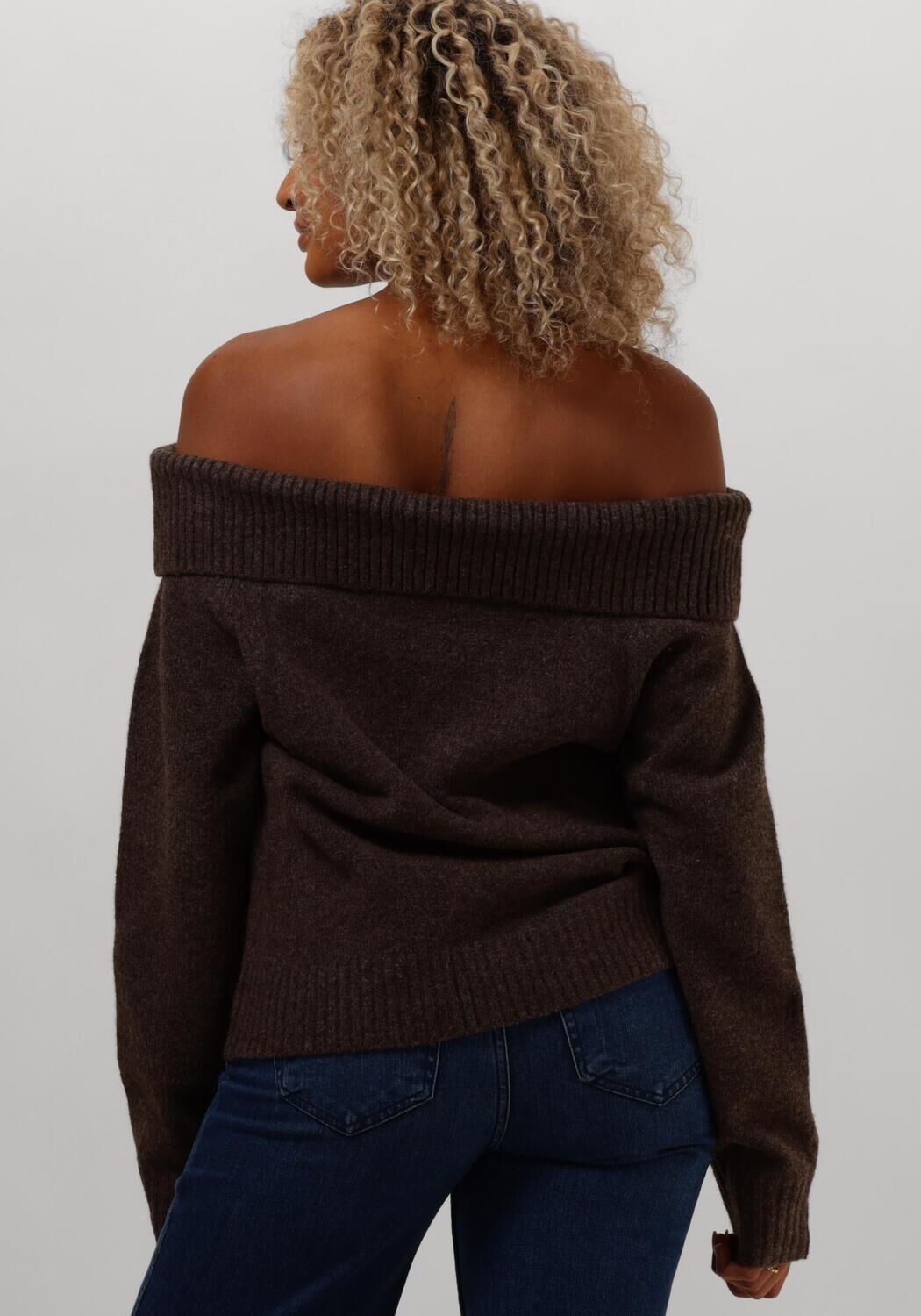 NEO NOIR Dames Truien & Vesten Jane Knit Blouse Bruin